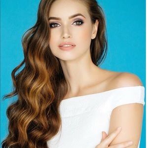 Halo dark brown hair extensions